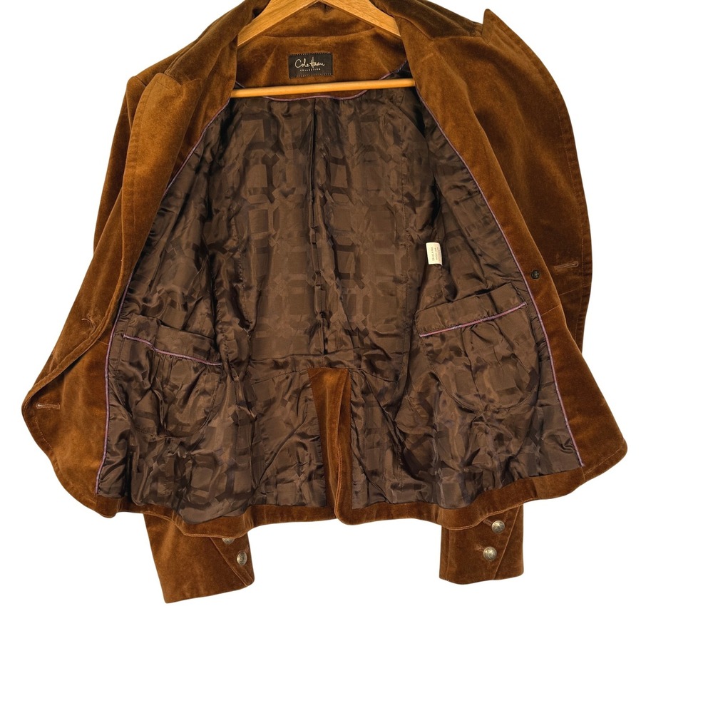 Cole Haan Collection Brown Velvet Equestrian Blazer Ornate Buttons Sm-see note - Picture 9 of 10